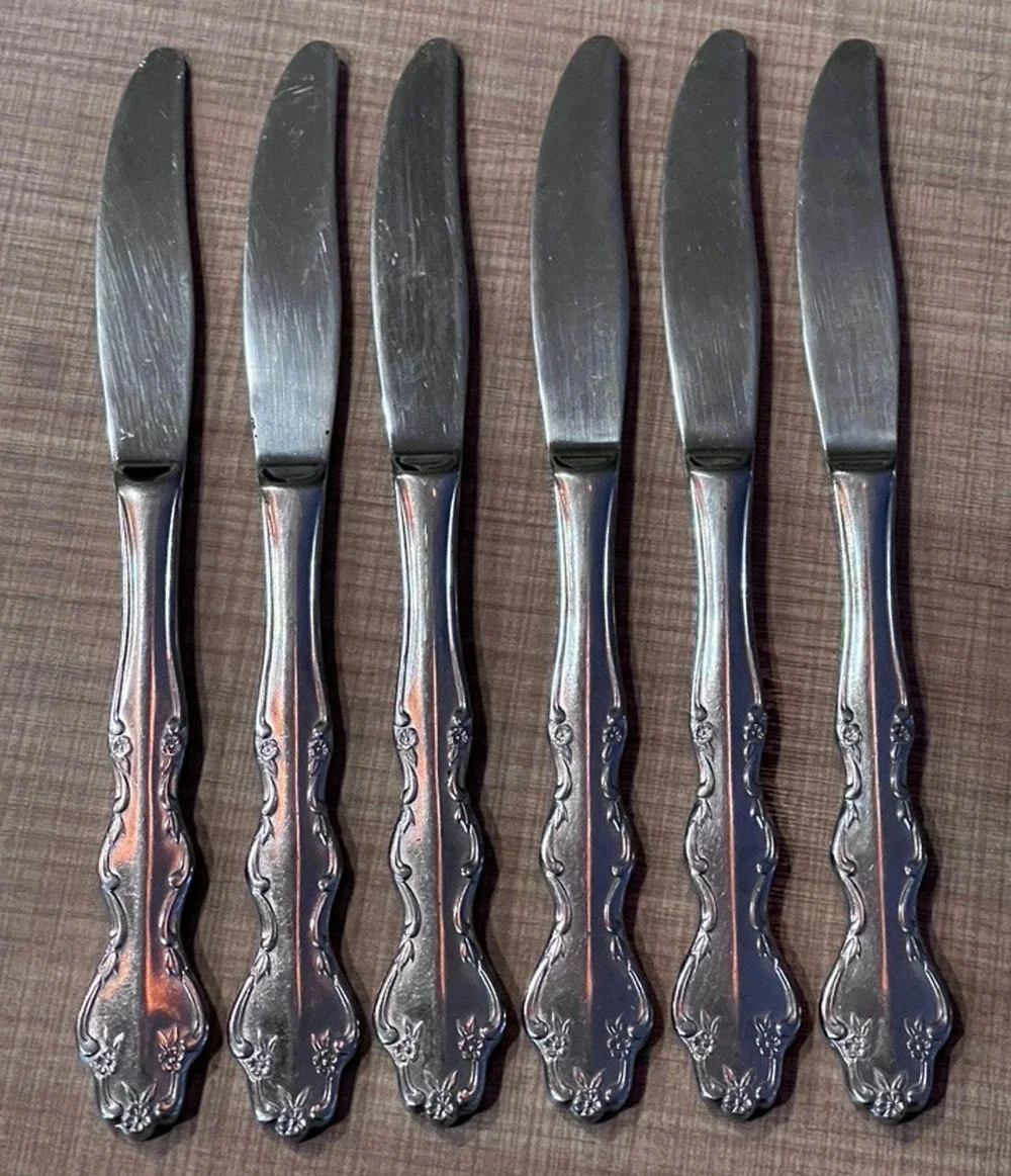 Michael Lloyd Stainless Flatware Ophelia Replacement Pieces Knives Entertaining